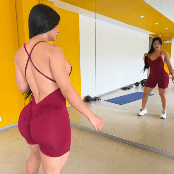 Enterizo CuI0te Push Up  «Espalda de Vértigo» Corto